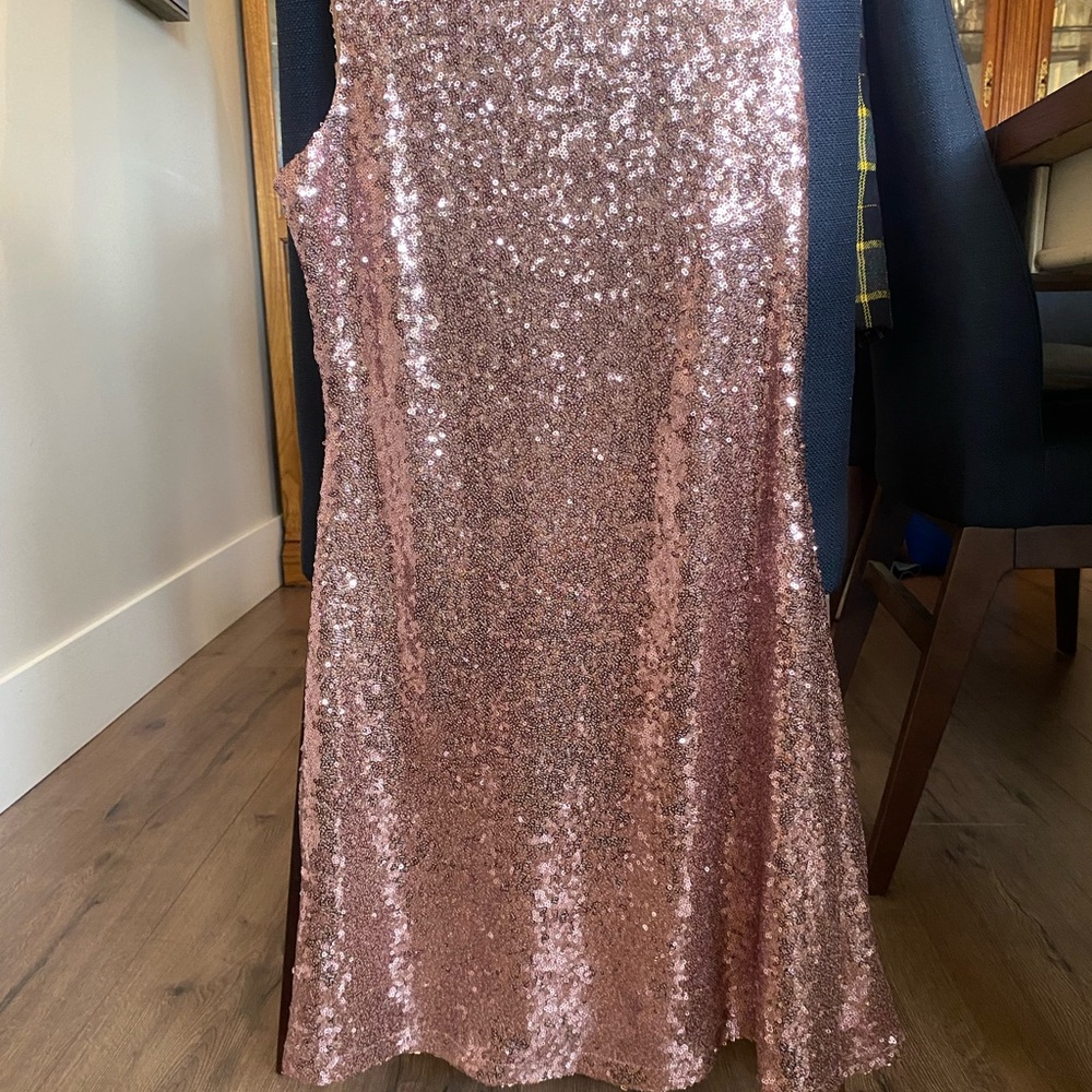 Speechless Blush Sequin Dress